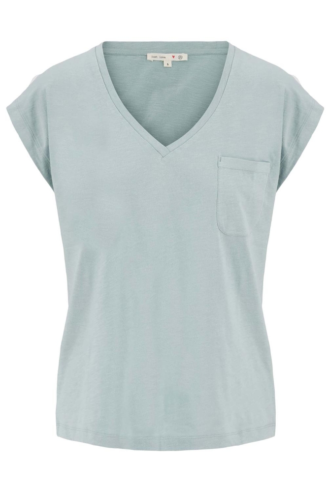 JERSEY TOP 0304 145 2014 vergrijsd blauw
